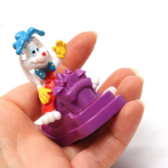 Disney Roger Rabbit Wind Up Toy Car Burger King Kids Club 1991 Retro Purple - Picture 5 of 7